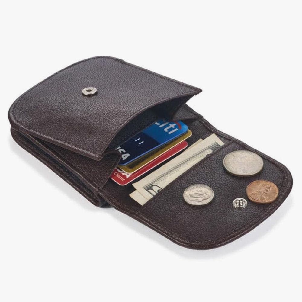 KENETH COLE LUXURY Brown Leather TAXI Wallet 🥹💃🏼🙋‍♂️